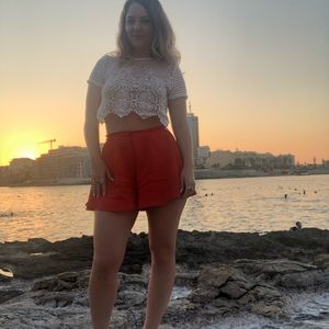 White crochet crop top summer boho chic